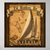 Ich würde lieber segeln poster (Vorne)