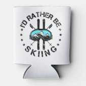 Ich würde lieber Ski fahren Dosenkühler (Vorderseite)