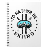 Ich würde lieber Ski fahren Notizblock (Vorderseite)