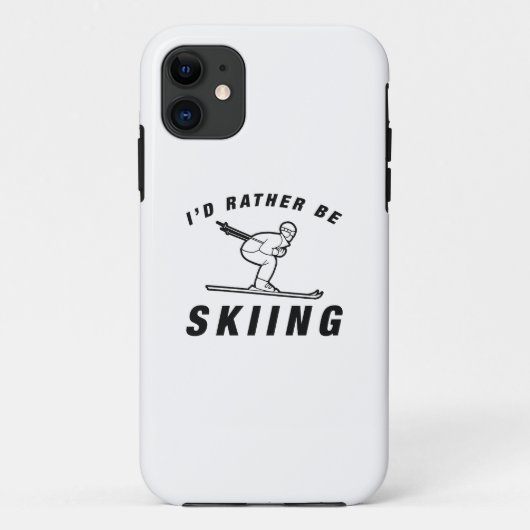 Ich würde lieber Skifahren Case-Mate iPhone Hülle (Rückseite)