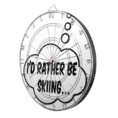 Ich würde lieber Skifahren Dartscheibe (Vorderseite rechts)
