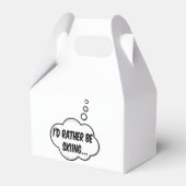 Ich würde lieber Skifahren Geschenkschachtel (Vorderseite)