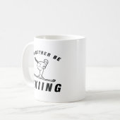 Ich würde lieber Skifahren Kaffeetasse (Vorderseite Links)