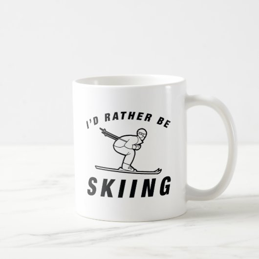 Ich würde lieber Skifahren Kaffeetasse (Rechts)