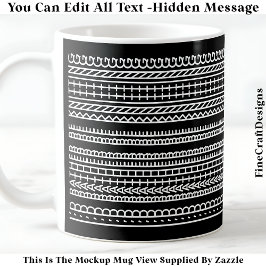 Ich würde lieber stricken Versteckte Nachricht 089 Kaffeetasse
