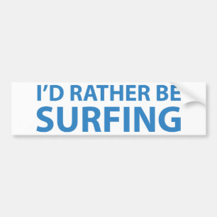 Ich würde lieber surfen autoaufkleber