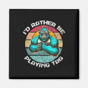 Ich würde lieber Tag Gorilla Monke Tag Gorill spie Magnet