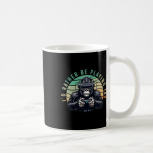Ich würde lieber Tag Monke Tag Vr Monke spielen Kaffeetasse