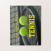 Ich würde lieber Tennis spielen Puzzle (Vertikal)