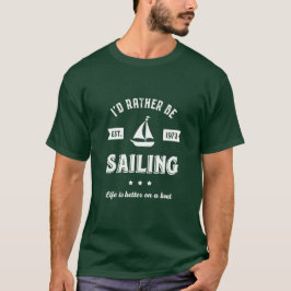 Ich würde lieber Vintagen Retro-Segler fahren T-Shirt