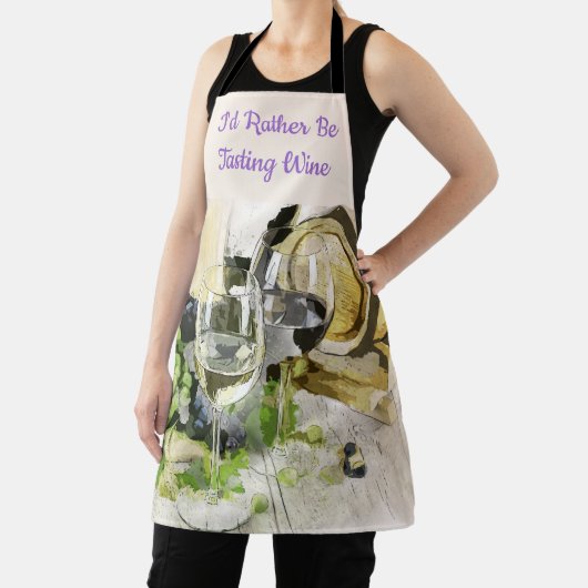 Ich würde lieber Wein probieren Schürze (InSitu)