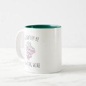 Ich würde lieber Wein trinken Zweifarbige Tasse (Vorderseite Links)