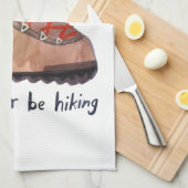 Ich würde lieber Whimsikal wandern Geschirrtuch (Viertel Falte)