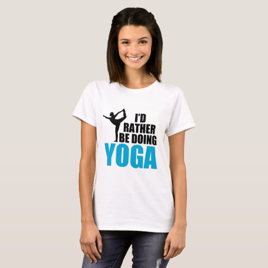 Ich würde lieber Yoga machen T-Shirt (Vorne ganz)
