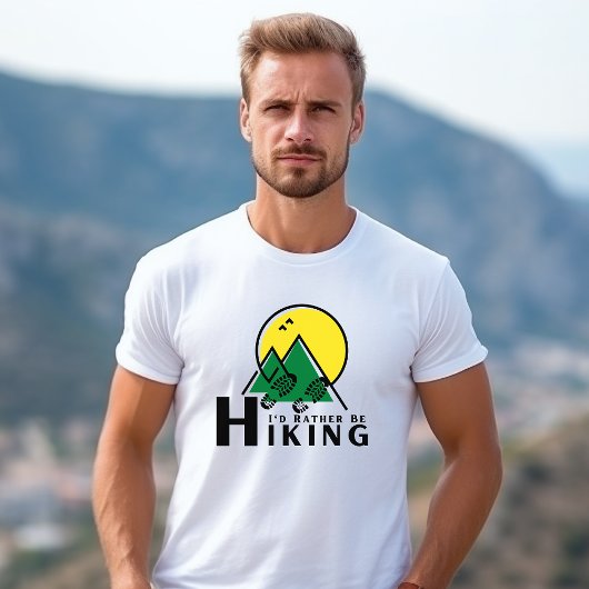 Ich würde lieber zwei Männer wandern T-Shirt