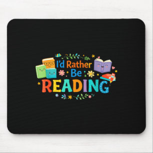 Ich würde lustige bücherliebhaber cooler lehrer le mousepad