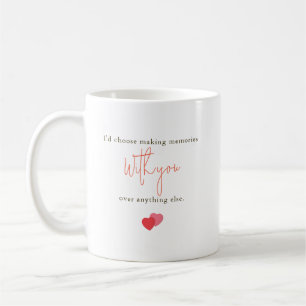 Ich würde mich dafür entscheiden, Erinnerungen mit Kaffeetasse