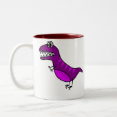 "Ich würde mich keinen Dinosaurier nennen" lustige Zweifarbige Tasse (Links)