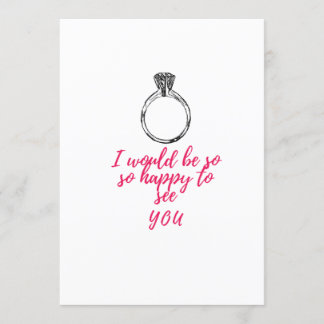 Ich würde mich so freuen, dich zu sehen einladung