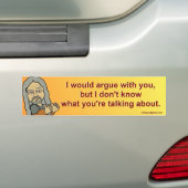 Ich würde mit Ihnen argumentieren, Autoaufkleber (Auf Auto)