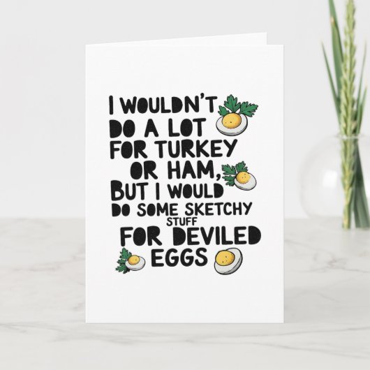 Ich würde nicht viel für Truthahn oder Schinken tu Karte (Vorderseite)