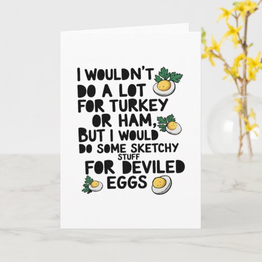 Ich würde nicht viel für Truthahn oder Schinken tu Karte (Gelbe Blume)