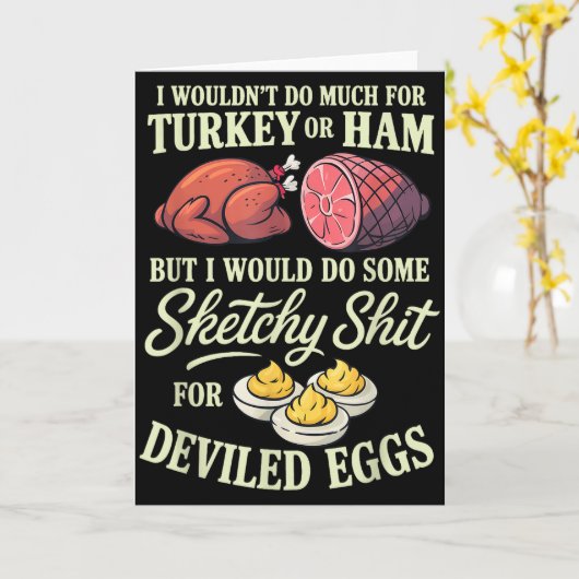 Ich würde nicht viel für Truthahn oder Schinken tu Karte (Gelbe Blume)