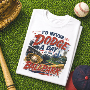 Ich würde niemals einen Tag im Baseballstadion aus Tri-Blend Shirt