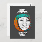 Ich würde niemals Postkarte haben (Vorne/Hinten)