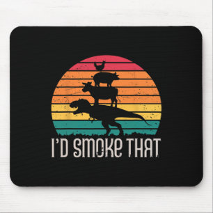 Ich würde rauchen, dass Dinosaurier Grillen Grille Mousepad