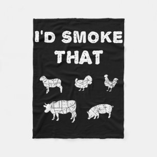 Ich würde rauchen, dass Koch Smoker Grillen Gesche Fleecedecke