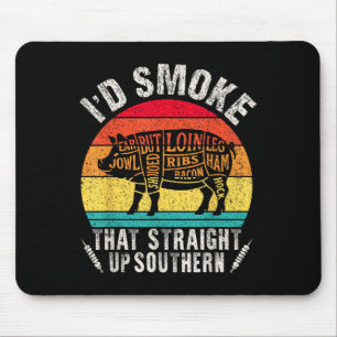 Ich würde rauchen, dass Retro-Grillen T Fleisch Sm Mousepad