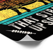 Ich würde rauchen, dass Retro-Grillen T Fleisch Sm Poster (Ecke)