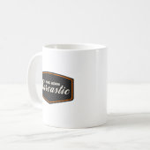 Ich wurde sarkastisch geboren kaffeetasse (Vorderseite Links)