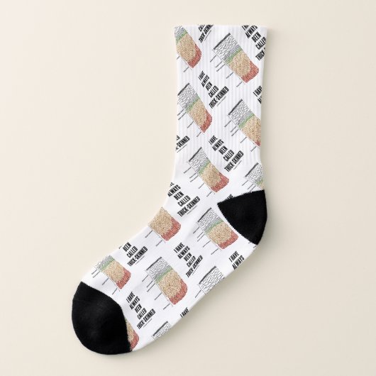 Ich wurde schon immer als dickhäutige Hautschicht Socken (Links - Außen)