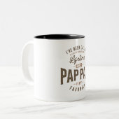 Ich wurde schon viele Namen genannt, aber Pap-Pap Zweifarbige Tasse (Vorderseite Links)