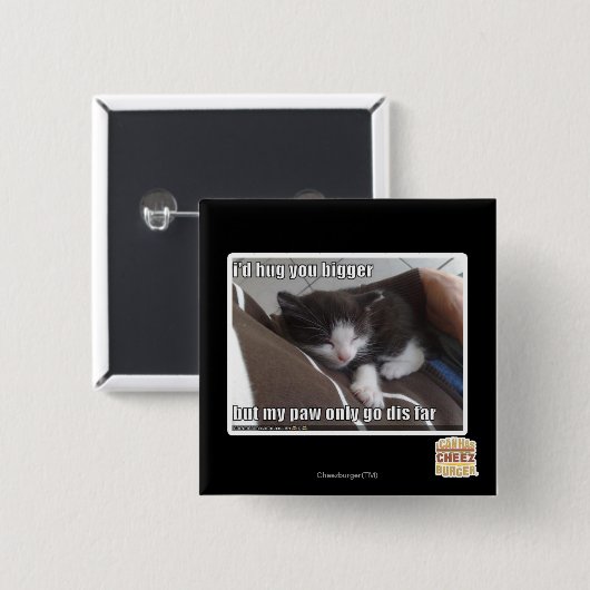 Ich würde Sie größer umarmen Button (Vorne & Hinten)