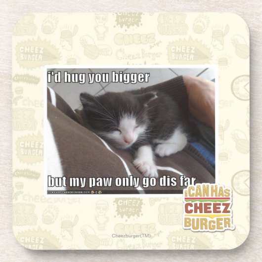 Ich würde Sie größer umarmen Getränkeuntersetzer (Vorderseite)