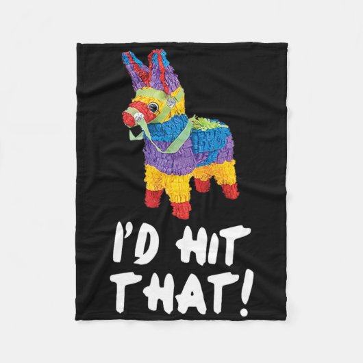 Ich würde treffen, dass Pinata Cinco de Mayo Party Fleecedecke (Vorderseite)