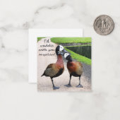 Ich würde überall mit dir wüten mitteilungskarte (Vorderseite/Rückseite Beispiel)