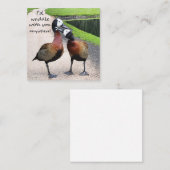 Ich würde überall mit dir wüten mitteilungskarte (Vorne/Hinten)