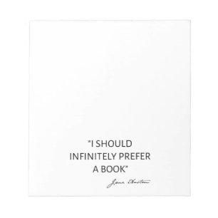 Ich würde unendlich viel lieber ein Buch lesen - J Notizblock
