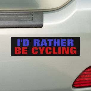 ICH WÜRDE VIELLEICHT RADFAHREN. AUTOAUFKLEBER