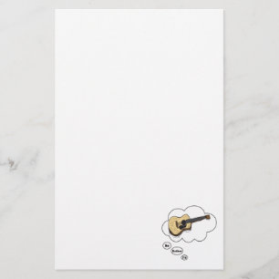 ich würde vielmehr Akustikgitarre spielen Briefpapier