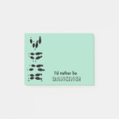 Ich würde vielmehr Ballsaal-Tänzer-Schritte tanzen Post-it Klebezettel (Vorderseite)