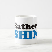 Ich würde vielmehr - Blau fischen Kaffeetasse (Mittel)