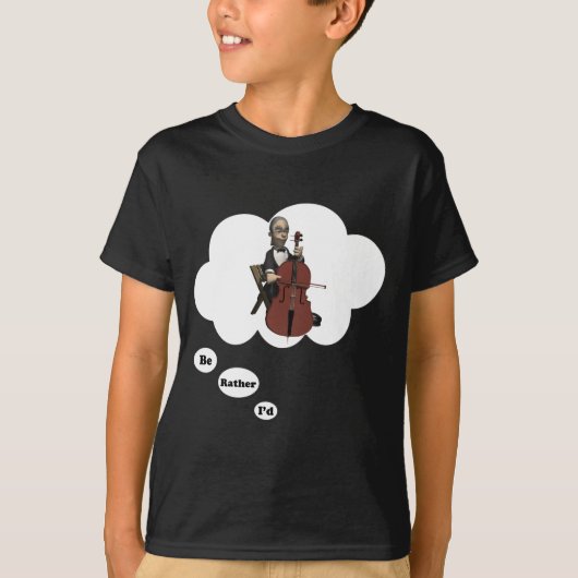 ich würde vielmehr Cello 7 spielen T-Shirt (Vorderseite)