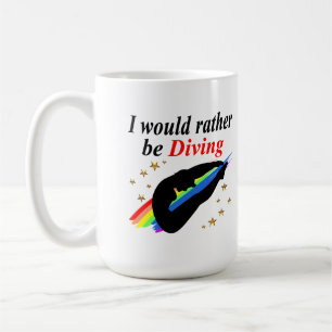 ICH WÜRDE VIELMEHR DIVING MIRL DESIGN KAFFEETASSE
