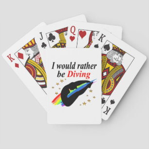 ICH WÜRDE VIELMEHR DIVING MIRL DESIGN SPIELKARTEN