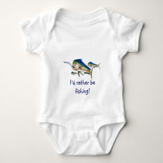 Ich würde vielmehr fischen! baby strampler